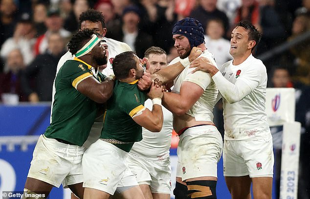 Tempers flared at full-time, with a scuffle following the final whistle