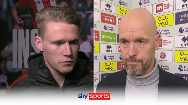 Man Utd pair - Erik Ten Hag, Scott McTominay