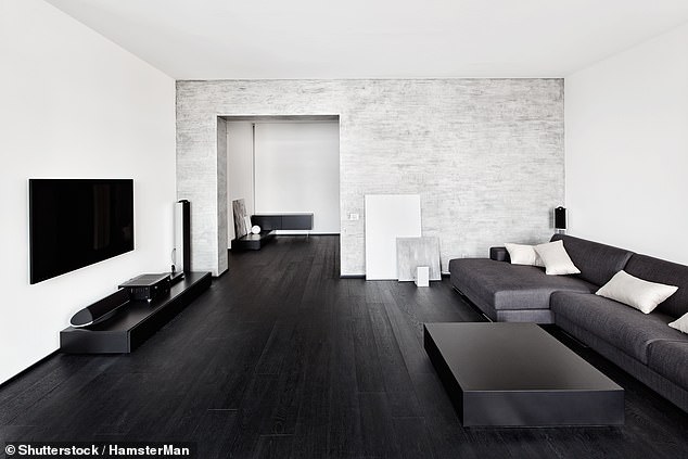 Watson said dark – even black – floors are trendy, but often difficult to clean