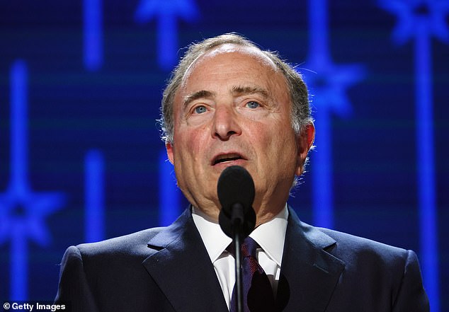 NHL commissioner Gary Bettman announced the ban on warm-up jerseys earlier this year