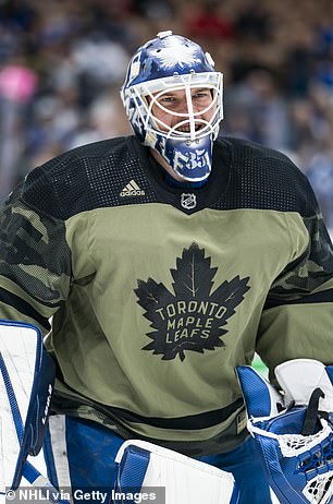 Special warm-up jersey from Military Appreciation Night