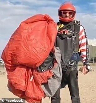 Jacob died when his parachute failed to open while diving in Texas on October 15.  It is unclear exactly how the parachute functioned.