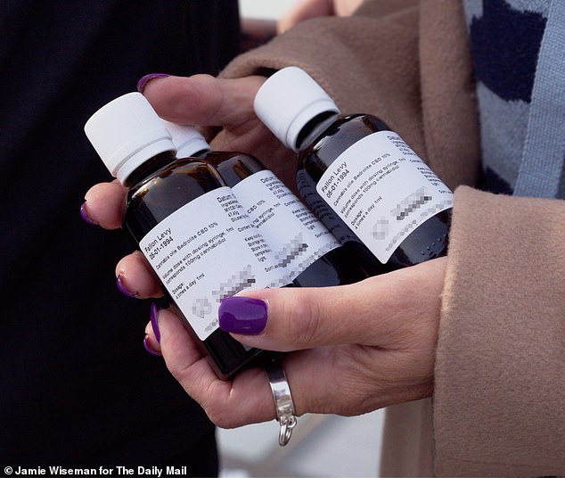 The photo shows a close-up of the medicinal cannabis oil that is in short supply in British pharmacies