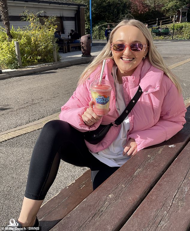 Millie says she is 'much happier' now that she is sober.  She prefers mocktails instead of cocktails these days and makes the most of the opportunities to have a healthy day out with friends