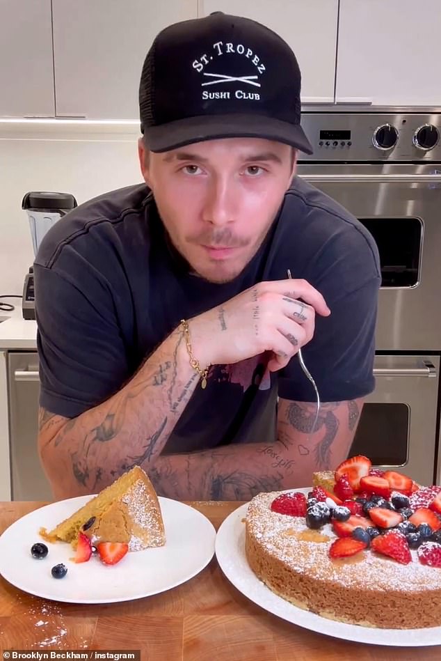 No cool guys: The son of superstars Victoria and David, 24, has used his Instagram platform as a launching pad for a career as an aspiring celebrity chef, but he's often met with enthusiasm from scathing critics over his videos