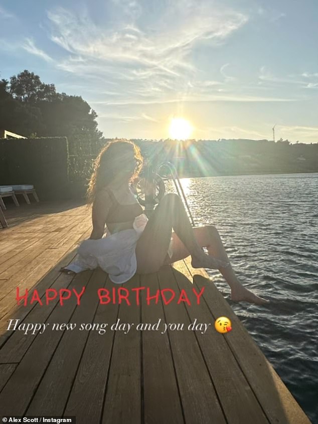 Dear Alex wished Jess a happy birthday and celebrated the release of the singer's brand new song Friend Of Mine, which was released on the same day.