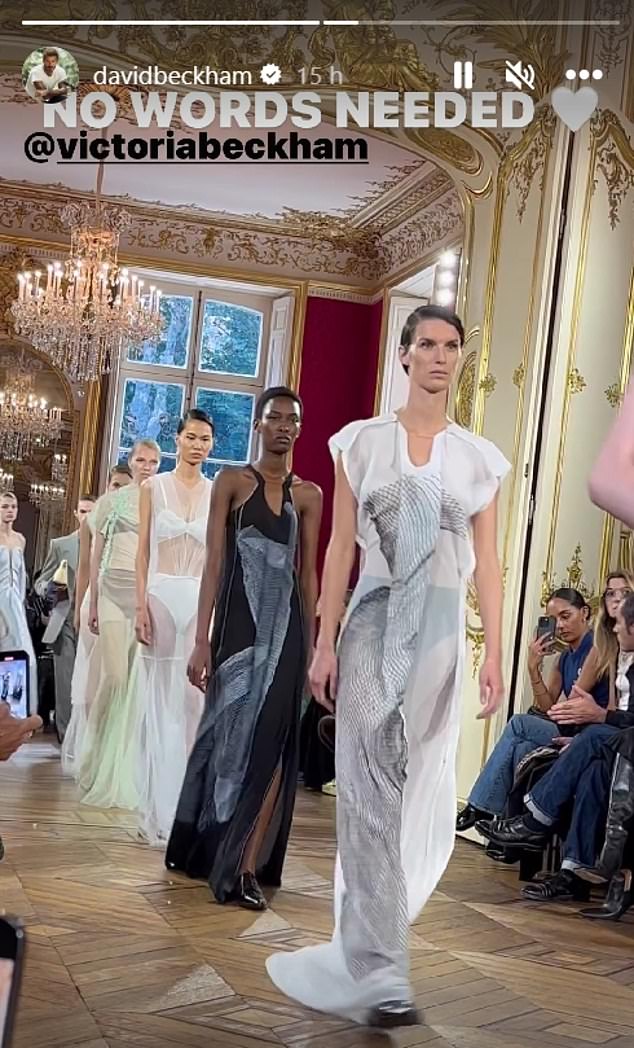 Unbelievable: She has had her fashion brand for years and has shows at all the major fashion weeks (Paris Fashion Week 2023 pictured)