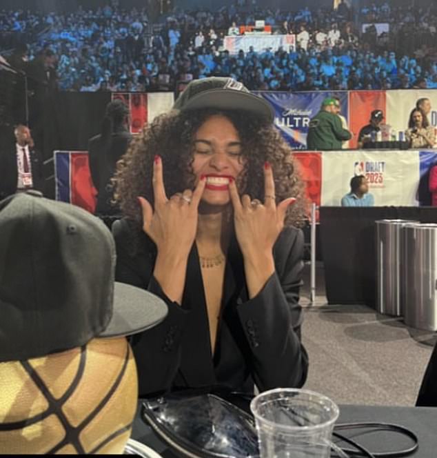 She documented a big night for her family and the NBA - there's a ton of hype about brother Victor