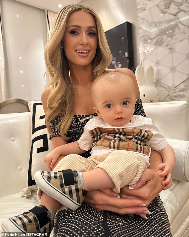 Photo: The socialite, 42, who welcomed Phoenix, nine months, via a surrogate, posted sweet snaps from her son's first trip to New York City to Instagram on Friday - but the comments section was quickly flooded with cruel comments