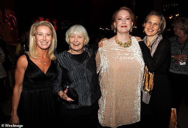 Family: Woodward is seen with Melissa (R), her and Paul's daughter Claire (L) and Paul and Jackie Witte's daughter Susan (2nd from right) in 2009