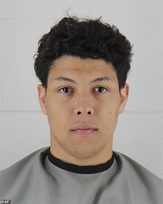 Jackson Mahomes (shown in this booking photo) has not publicly responded to the allegations