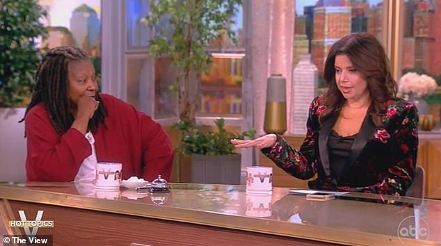 Ana went on a bit of an epic rant as her co-host Whoopi Goldberg (left) looked on