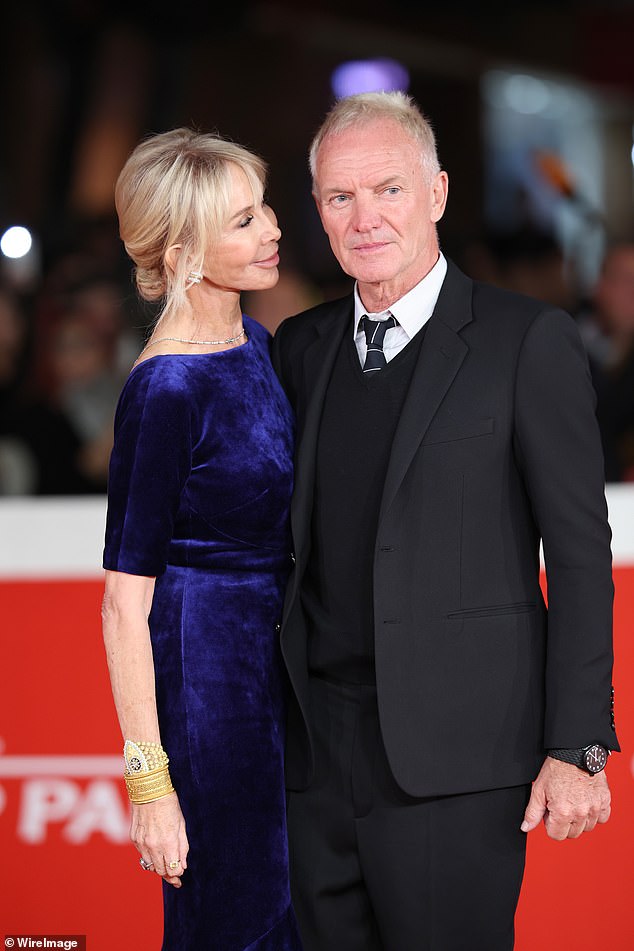 Husband: Trudie directed the new film and Sting was on hand to support his wife at the glitzy premiere