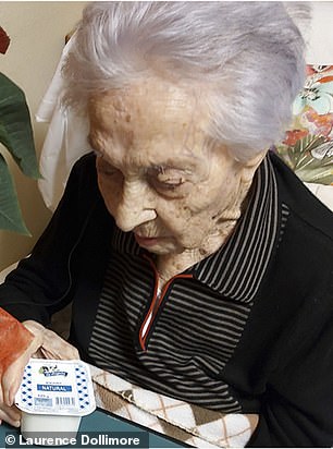 The 116-year-old has previously eaten natural yogurt every day for her longevity