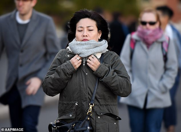 On Wednesday, the maximum temperature in Melbourne will drop to just 15 degrees Celsius, alongside a low of 9 degrees