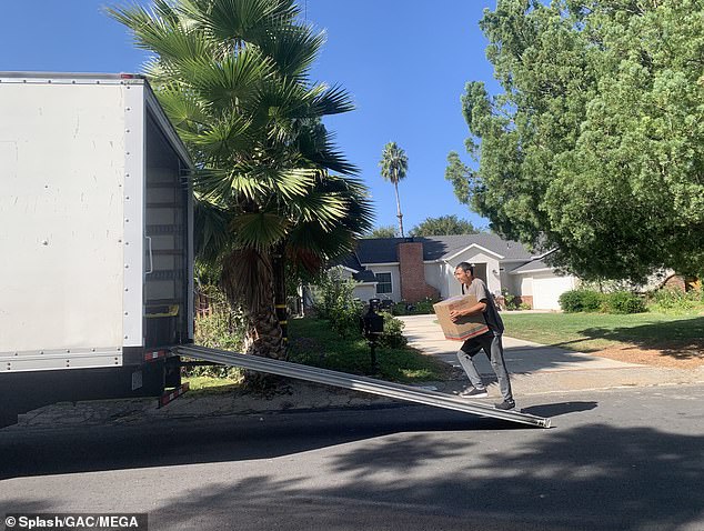 Tori was nowhere to be seen during the move, but professional movers quickly removed most of her belongings