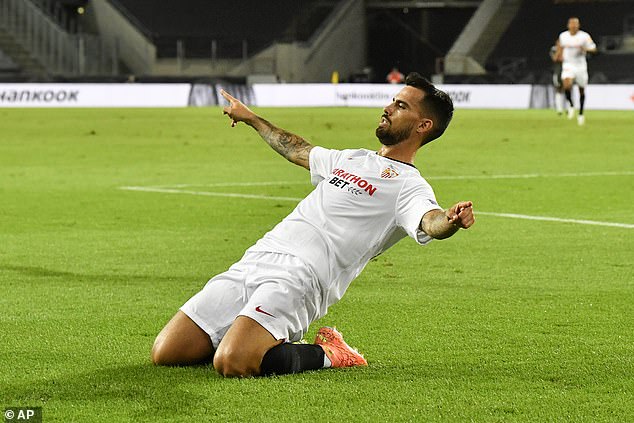 Suso scored the equalizer in Manchester United's 2–1 defeat to Sevilla in the 2020 Europa League