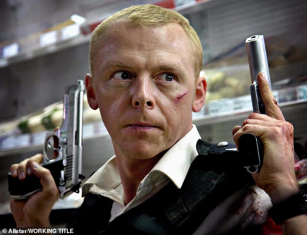 Potty-mouthed Simon Pegg left audiences stunned at the London Literary Festival (Photo: Simon Pegg in Hot Fuzz)