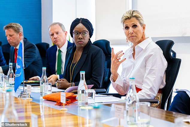 The royal family looked animated as they took part in a discussion on inclusive green finance