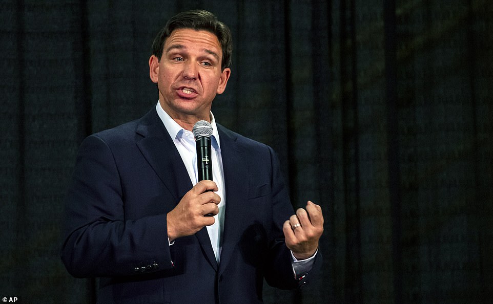 For example, Florida Governor Ron DeSantis (pictured) said the visas of pro-Hamas protesters should be revoked.  White House national security spokesman John Kirby was asked if he could send home people who support the Palestinian cause.  