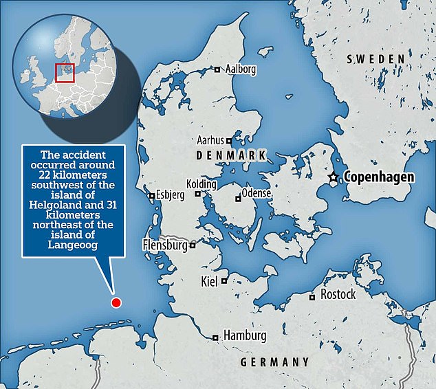 1698146765 828 British cargo ship SINKS in the North Sea leaving one