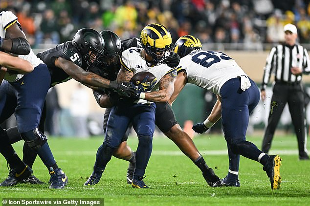 Michigan embarrassed their in-state rivals on Saturday night by winning 49-0 away from home