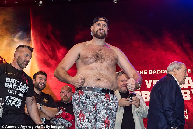 The Gypsy King opened up about his love handles and discussed his training regimen