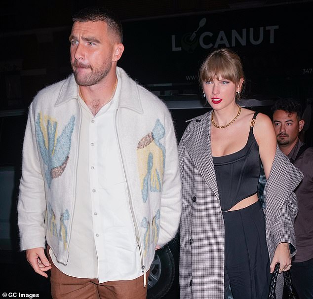 Another source says Swift was 'blown away' by the way Travis Kelce 'wooed' her like a 'gentleman' and is already 'falling in love' with the NFL star