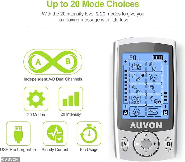 With the AUVON TENS pain relief device you can easily adapt the treatment to your specific needs.