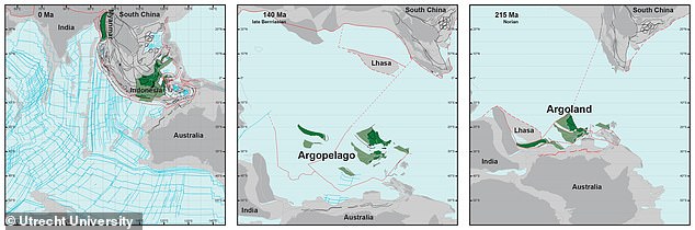 The Argoland continent separated from Australia millions of years ago and migrated to the northwest, but until now its final homeland was unknown.