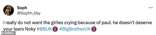 1698182729 453 Big Brother viewers brand Paul a bully as Noky cries