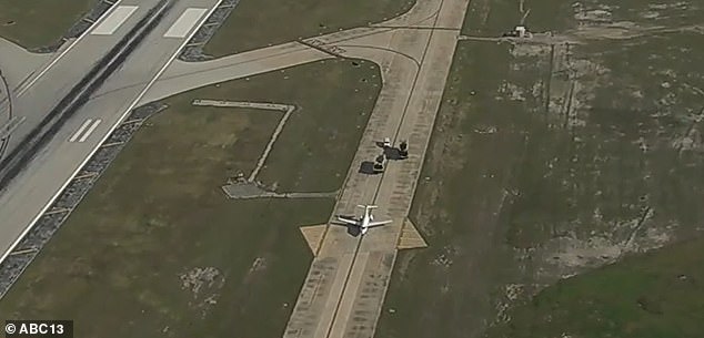 The airport is currently on a full ground stop while the FAA conducts necessary checks, footage of which was shared live by local news media