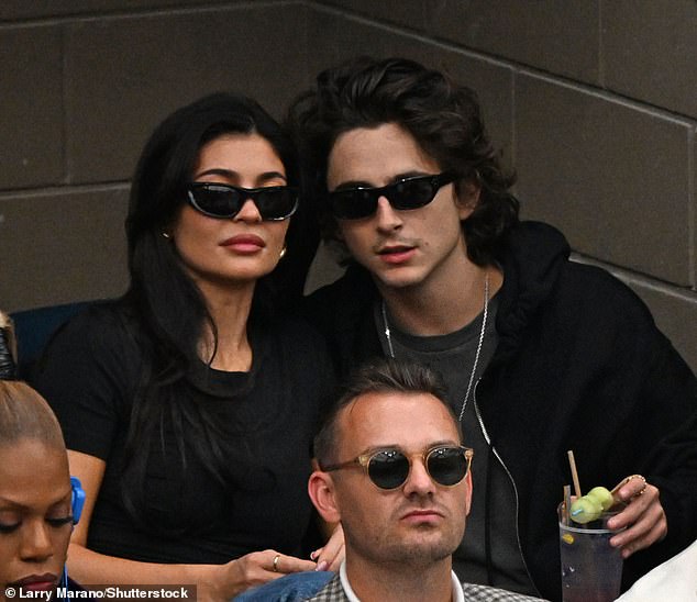 Cute couple: Timothee and Kylie have been romantically linked since April;  to be seen at the US Open in New York on September 10