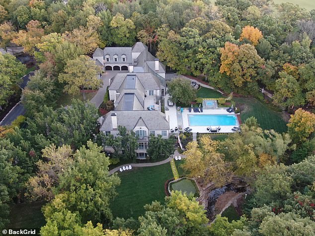 From the gated entrance to the neighborhood, with private gates to the residence, designed by Wolfgang Trost and built by Harry Roth, the property offers seclusion