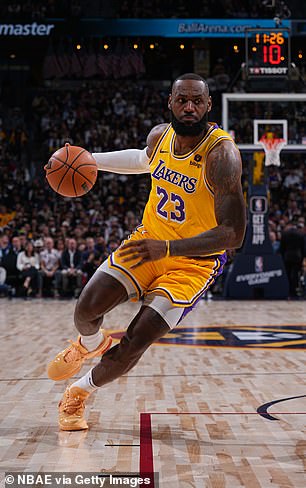 James and the Lakers opened the NBA season against the Denver Nuggets