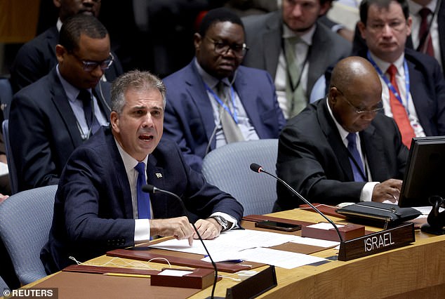 Israeli Foreign Minister Eli Cohen played a clip of the alleged Hamas terrorist bragging about his exploits at a UN meeting in New York