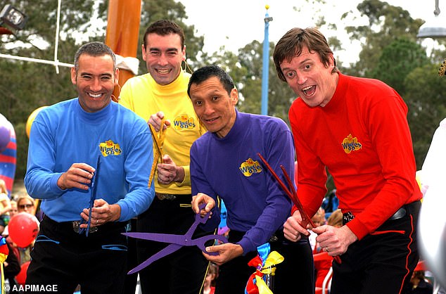 The Amazon Prime documentary provides a gripping account of life in The Wiggles from founding members Field, Fatt, Greg Page and Murray Cook (all pictured)