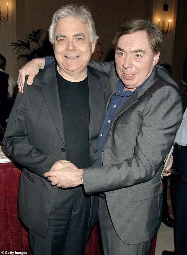 The director with Andrew Lloyd Webber at a party after the press night for Whistle Down The Wind at Hilton Green Park in 2006