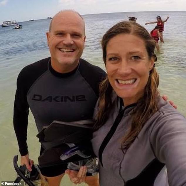 Charles McIlvain (left), 44, who is survived by his wife Jasmine Lord, who was not aboard the Conception.  A friend wrote that 'Chuck' was 'full of life', had an 'infectious laugh' and was a 'warm soul'