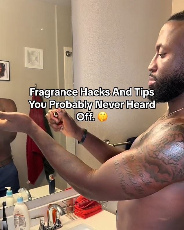 The content creator, who goes by the handle @warrentafah, went viral after sharing seven 'fragrance hacks and tips you've probably never heard of'