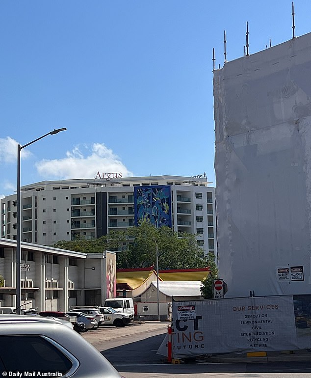 Darwin office workers who go to the same lunch spot every day are diverted during their breaks to view a new work of art and come across a cafe or restaurant they never knew existed.