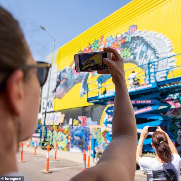 The Darwin Street Festival app gives users an interactive map and information about each street artwork, so people can take themselves on a self-guided tour