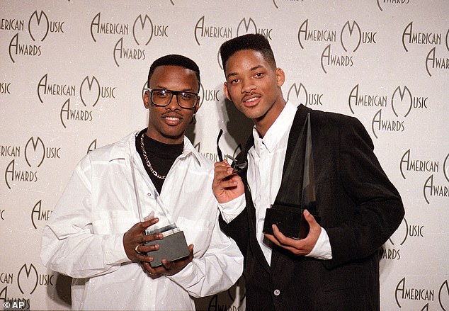 LP success: Following the massive success of their debut LP, the duo won Favorite Rap Artist and Favorite Rap Duo at the 1989 American Music Awards in California (pictured)