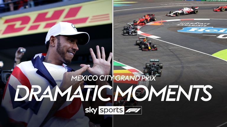 Take a look back at some of the most dramatic moments that took place during the Mexico City Grand Prix