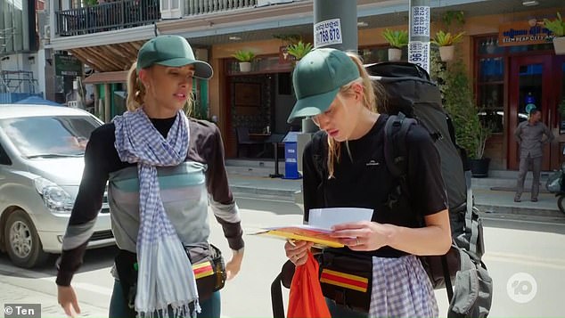 The model suffered a public breakdown when she walked into a small hut, only to see the delicacy being prepared on a burner, causing her to run for the exit.  Pictured with Kate