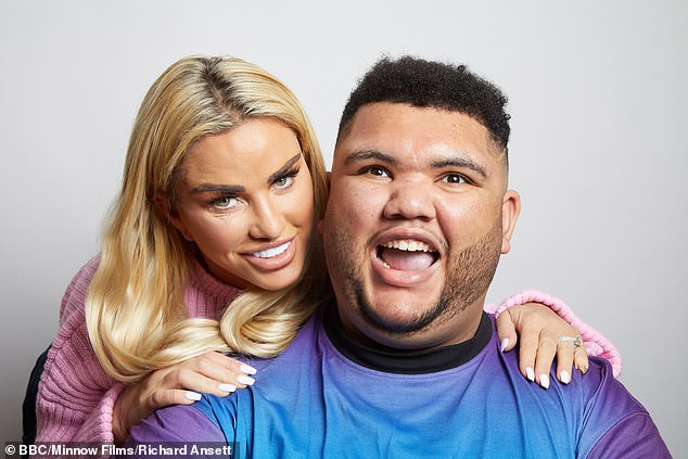 Loving mother: The reality star has been open about her parenting journey with 20-year-old son Harvey