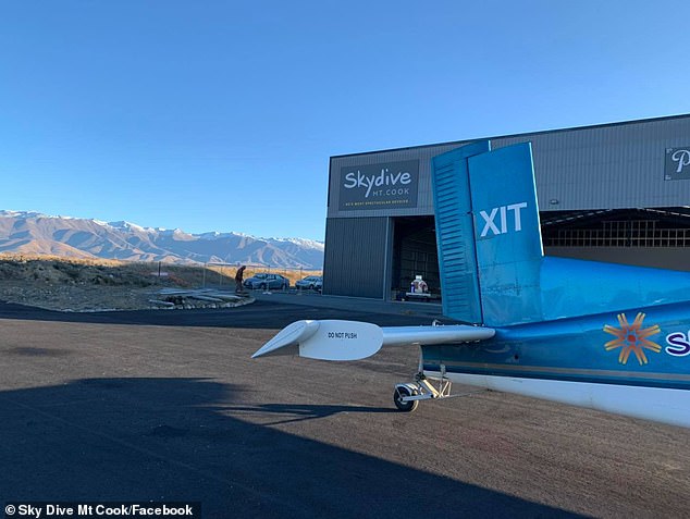 The man, an experienced cameraman working for Skydive Mt Cook, encountered an unknown problem during his descent