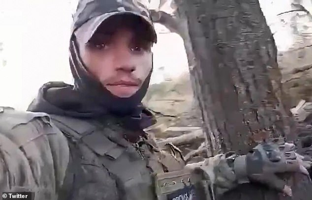 A Russian soldier who filmed the clip said the situation was 