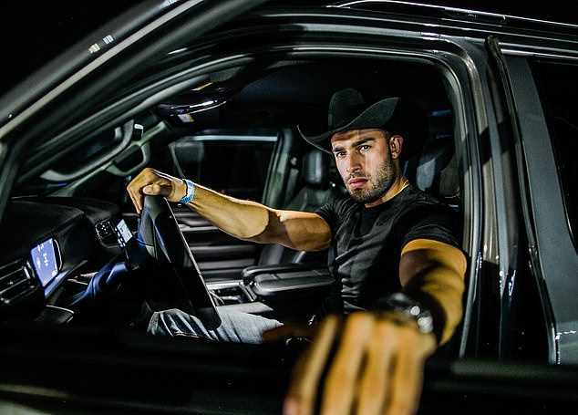 Rodeoman: The 29-year-old actor was spotted at an American Grand Prix party in Austin this weekend.  The handsome workout fanatic wore a cowboy hat and boots with jeans at the Sports Illustrated Circuit Series, COTA's Official After Party