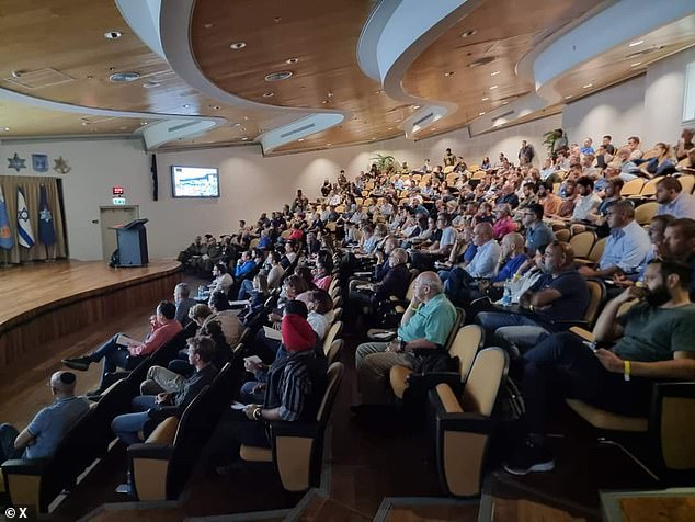 Hundreds of journalists and photographers from media companies around the world yesterday attended the screening of a film containing various images showing the extent of the horrors committed by Hamas.